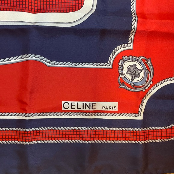 Authentic Celine Silk Scarf - Picture 3 of 5